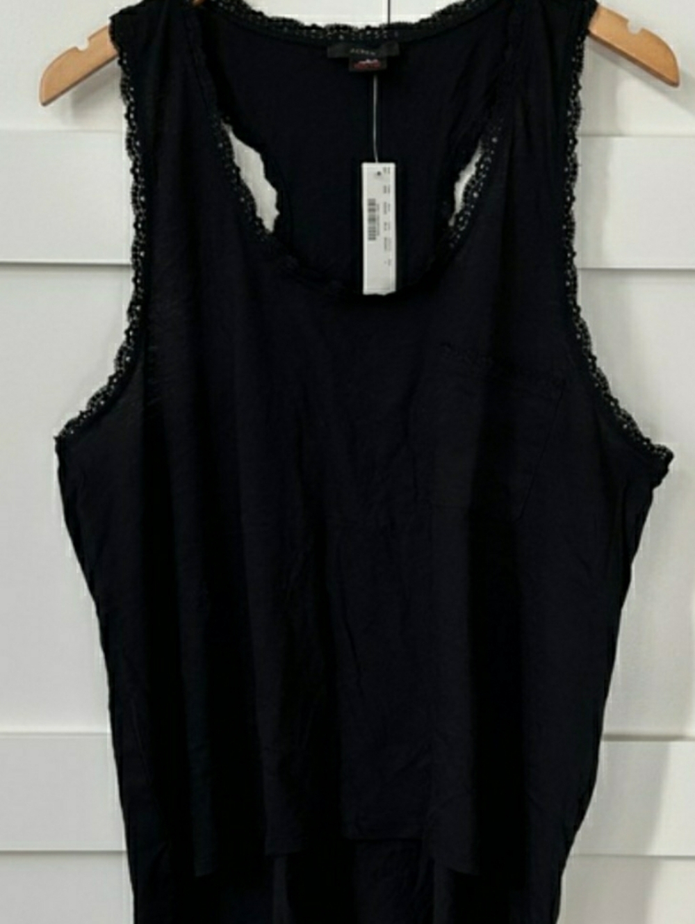 NWT Lace Black Pajama Set 100% Cotton J Crew Sz L